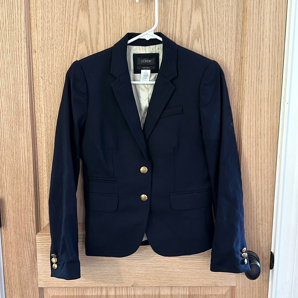 JCREW Navy Schoolboy Blazer - Size 0